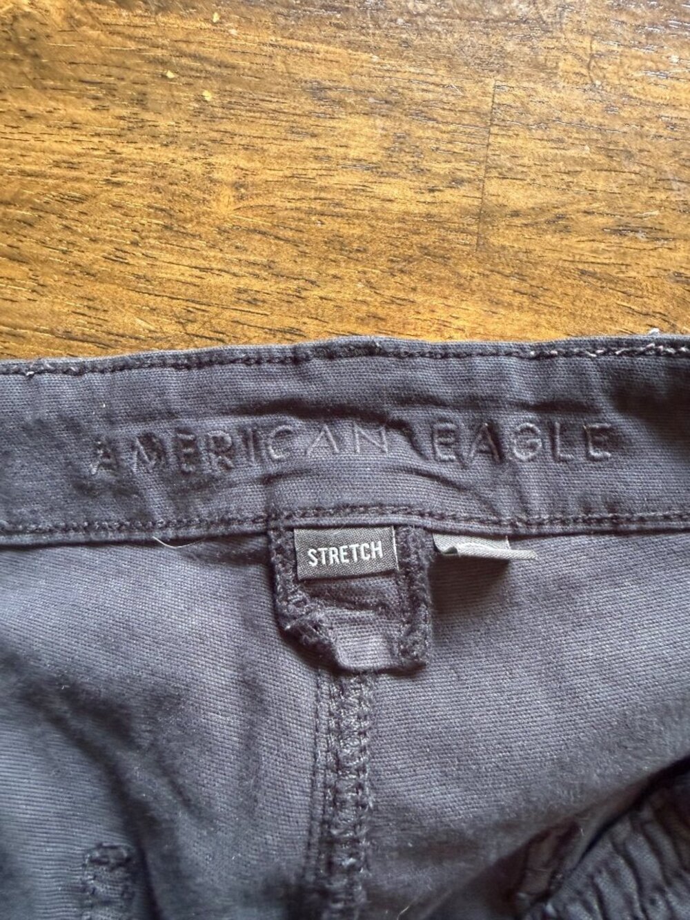 American Eagle Outfitters Navy Blue Stretch Cargo Pants Women's Size 16 - Picture 4 of 7
